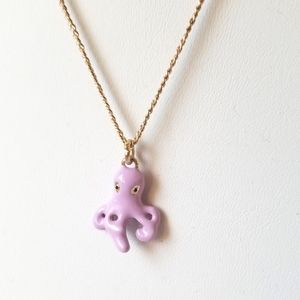 Octopus charm necklace